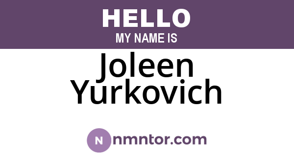Joleen Yurkovich