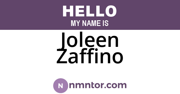Joleen Zaffino