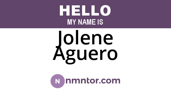 Jolene Aguero