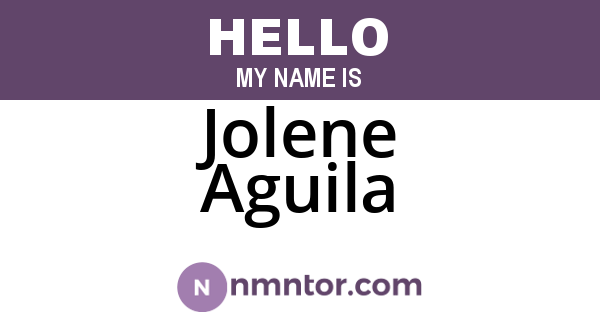 Jolene Aguila