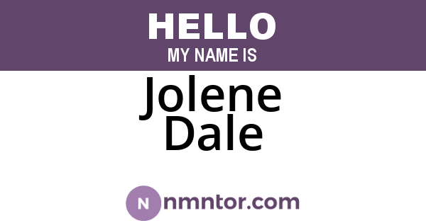 Jolene Dale