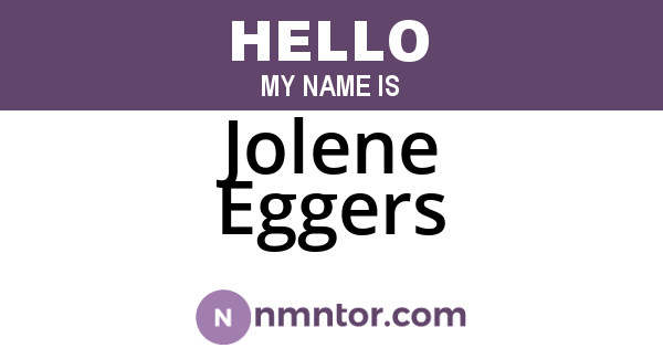 Jolene Eggers