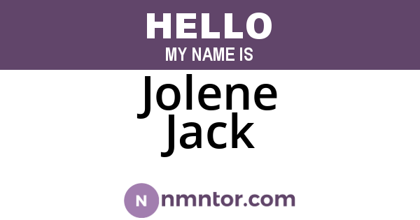Jolene Jack