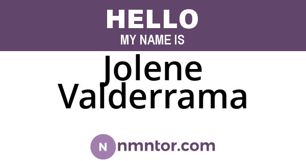Jolene Valderrama