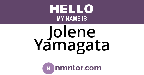 Jolene Yamagata