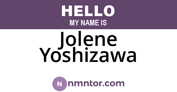 Jolene Yoshizawa