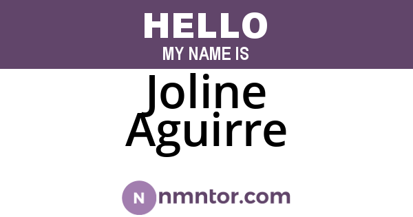 Joline Aguirre
