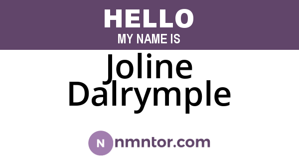 Joline Dalrymple
