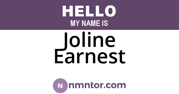 Joline Earnest