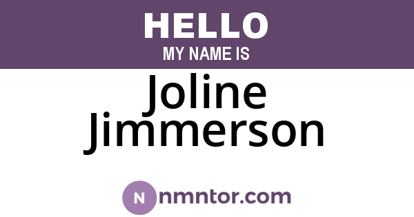 Joline Jimmerson