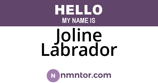 Joline Labrador