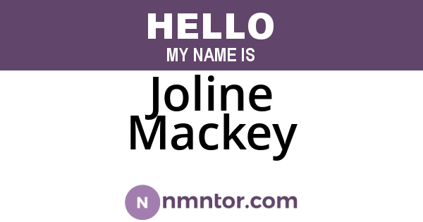 Joline Mackey