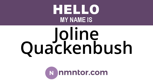 Joline Quackenbush