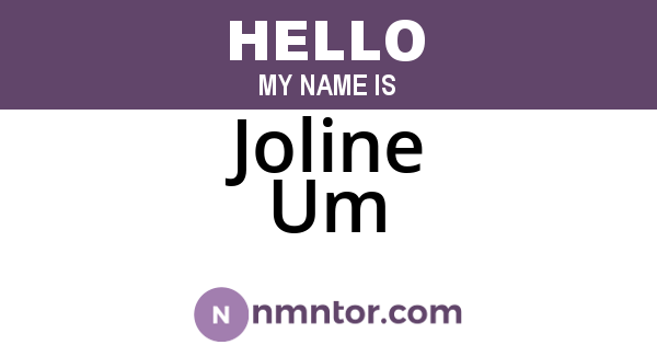 Joline Um
