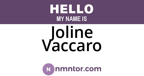 Joline Vaccaro