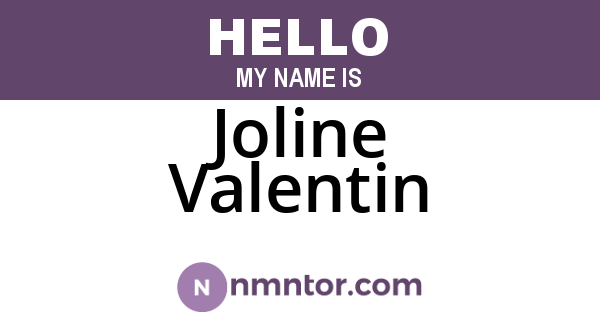 Joline Valentin