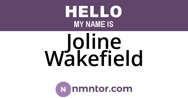 Joline Wakefield
