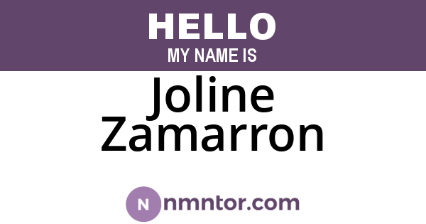 Joline Zamarron