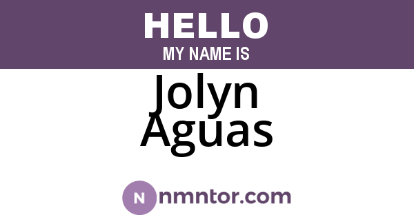 Jolyn Aguas