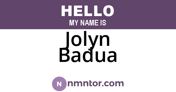 Jolyn Badua