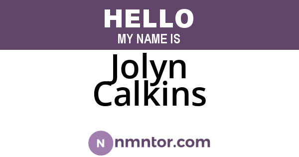 Jolyn Calkins