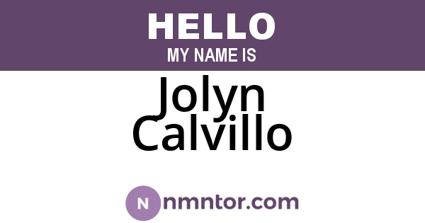 Jolyn Calvillo