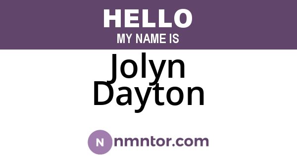 Jolyn Dayton