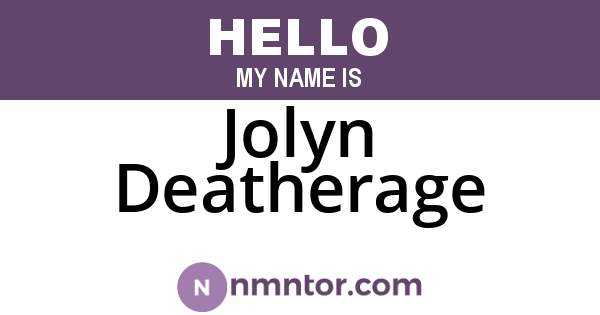 Jolyn Deatherage