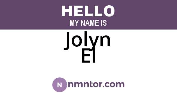 Jolyn El