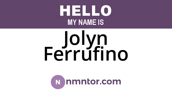 Jolyn Ferrufino