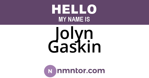 Jolyn Gaskin