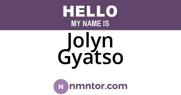 Jolyn Gyatso