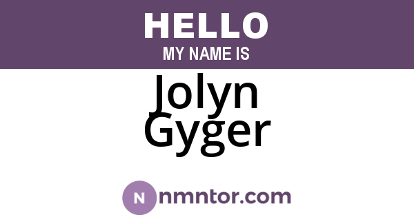 Jolyn Gyger