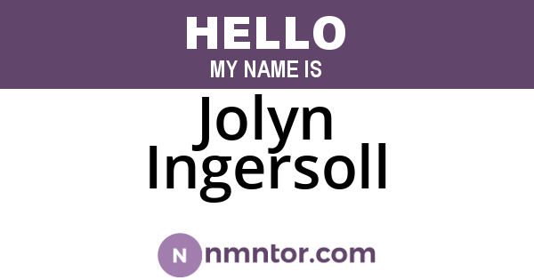 Jolyn Ingersoll