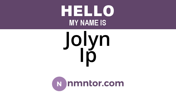 Jolyn Ip