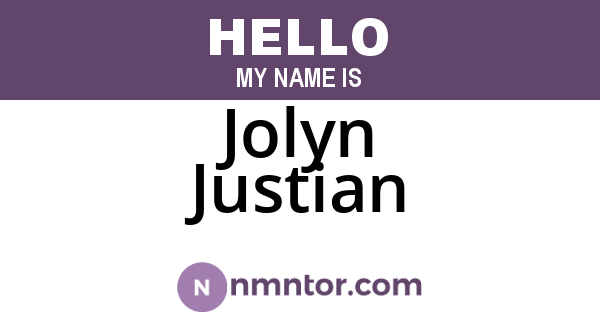 Jolyn Justian