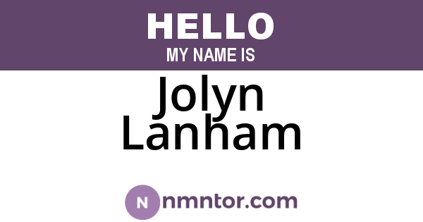 Jolyn Lanham