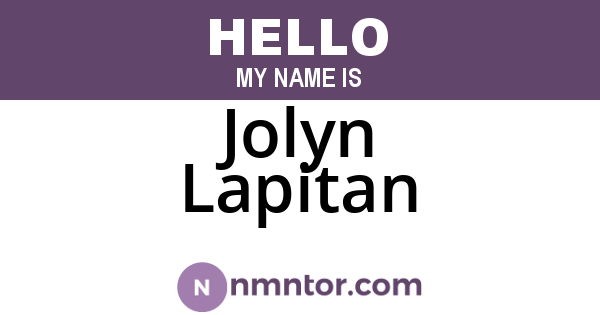 Jolyn Lapitan