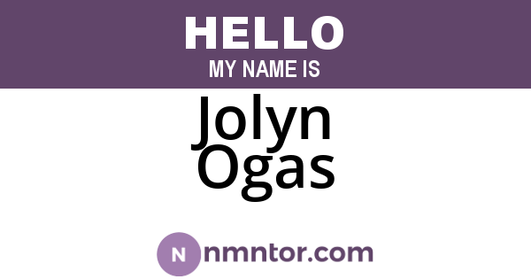 Jolyn Ogas