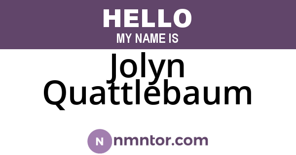 Jolyn Quattlebaum