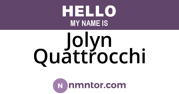 Jolyn Quattrocchi
