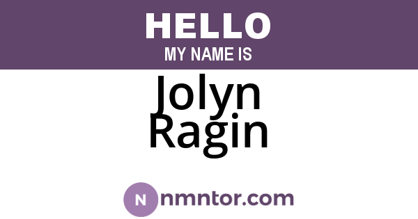 Jolyn Ragin