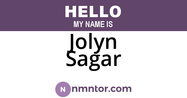 Jolyn Sagar