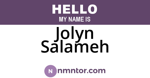 Jolyn Salameh