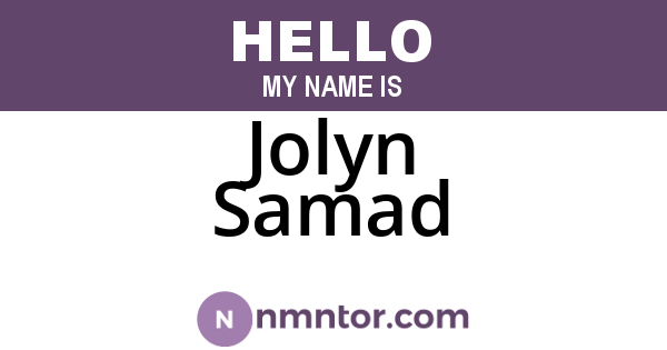 Jolyn Samad