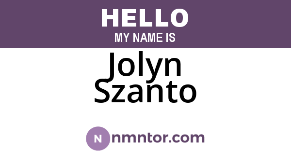 Jolyn Szanto