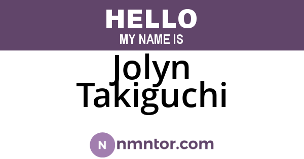 Jolyn Takiguchi
