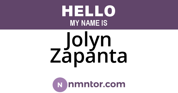 Jolyn Zapanta