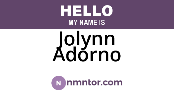 Jolynn Adorno