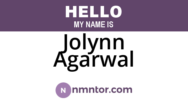 Jolynn Agarwal